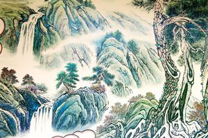 Tapéta kínai tájkép festmény