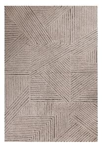 Világosbarna mosható kézi szövésű gyapjú szőnyeg 170x240 cm Golden Coffee – Lorena Canals
