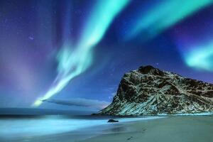 Fotótapéta sarki fény Norvégiában