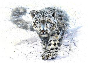 Tapéta rajzolt leopárd
