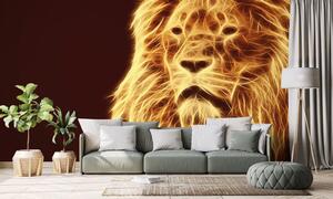 Öntapadó tapéta oroszlán fej absztrakt kivitelben