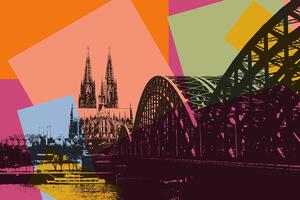 Tapéta Köln város digitális illusztrációja