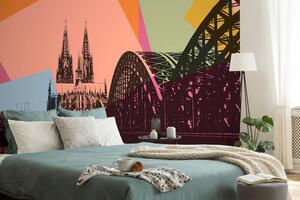 Tapéta Köln város digitális illusztrációja