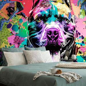 Tapéta színes kutya ilusztráció - 150x100