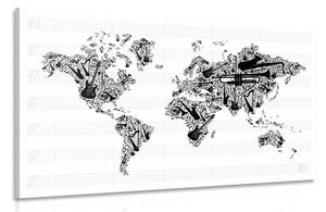 Kép zenés térkép fordított kivitelben