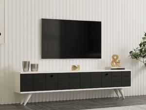 TV asztal/szekrény Butepe (antracit + fehér)