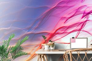 Öntapadó tapéta absztrakt hullámok színekben