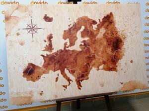 Kép Európa retró térképe