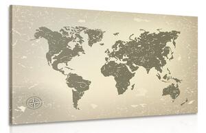 Kép régi világ térkép absztrakt háttéren