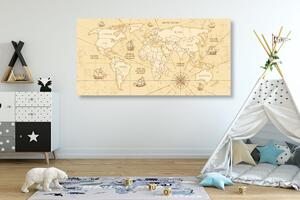 Kép világ térkép hajókkal