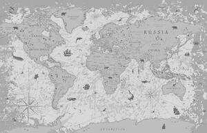 Parafa kép térkép fekete fehérben