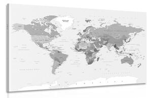 Kép hagyományos térkép fekete fehérben