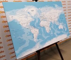 Parafakép stílusos világ térkép