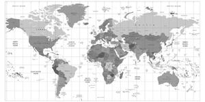 Parafa kép szürke térkép fehér háttéren