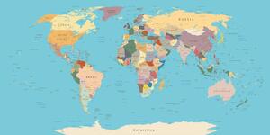 Parafa kép világ térkép megnevezésekkel