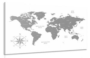 Kép decens térkép szürke színben