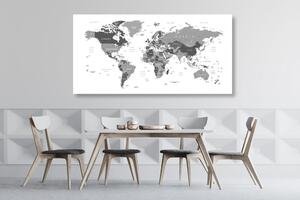 Kép világtérkép fekete fehérben