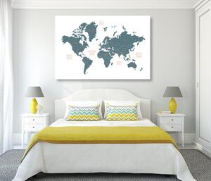Parafa kép modern világ térkép