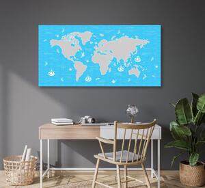 Kép égkék világtérkép