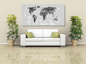 Parafa kép csodálatos térkép fekete fehérben