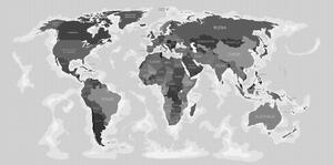 Parafa kép csodálatos térkép fekete fehérben