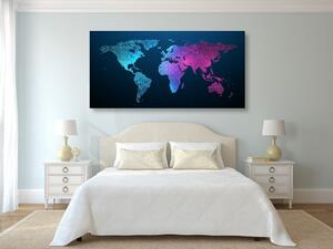Parafa kép éjjeli világ térkép