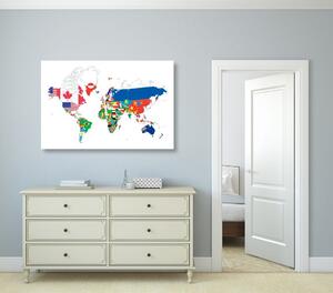 Kép világ térkép fehér háttérrel