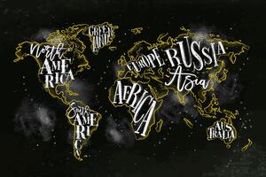 Parafa kép trendi világ térkép