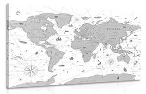 Kép fekete fehér térkép