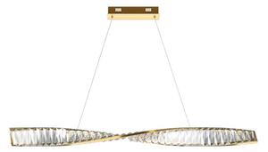 Maytoni glamour kristály függeszték krone sárgaréz myp097pl-l28bs3k
