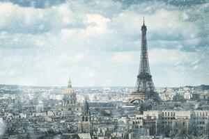 Fotótapéta téli Párizs