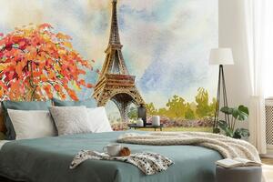 Öntapadó tapéta Eiffel torony pasztell színekben