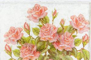 Öntapadó tapéta vintage rózsa csokor