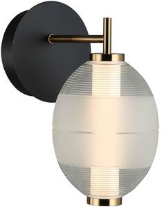 Italux modern fali lámpa rinot fehér fekete átlátszó itxwl-45372-1-wh-cl