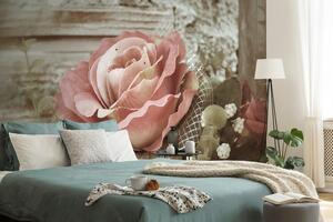 Fotótapéta elegáns vintage rózsa
