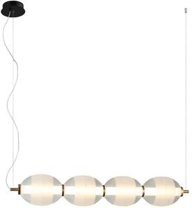 Italux modern függeszték rinot fehér fekete átlátszó itxpnd-45372-4-wh-cl