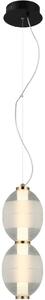 Italux modern függeszték rinot fehér fekete átlátszó itxpnd-45372-2-wh-cl