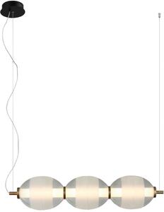 Italux modern függeszték rinot fehér fekete átlátszó itxpnd-45372-3-wh-cl