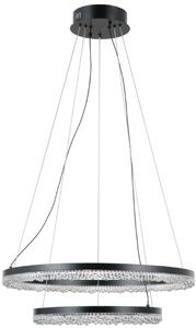 Italux glamour modern függeszték barlo matt fekete itxpnd-34526-2l-bk