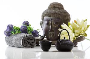 Tapéta wellness csendélet Buddhával