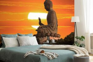 Tapéta Buddha szobor naplementénél