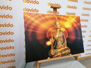 Kép Buddha szobor absztrakt háttérrel