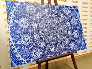 Kép díszes Mandala kék szegéllyel