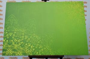 Kép a Mandala modern elemei zöld árnyalatban - 60x40