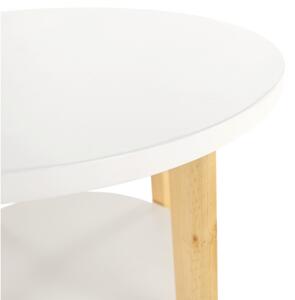 Kisasztal, fehér|természetes, KASE