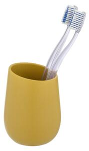 Sárga kerámia fogkefetartó pohár Badi – Wenko