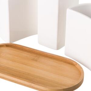 Fehér fürdőszobai kiegészítő szett Simply – Casa Selección