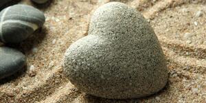 Kép szív alakú Zen kő