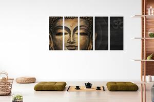 5-részes kép Buddha arc