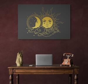 Kép a nap és a hold harmóniája